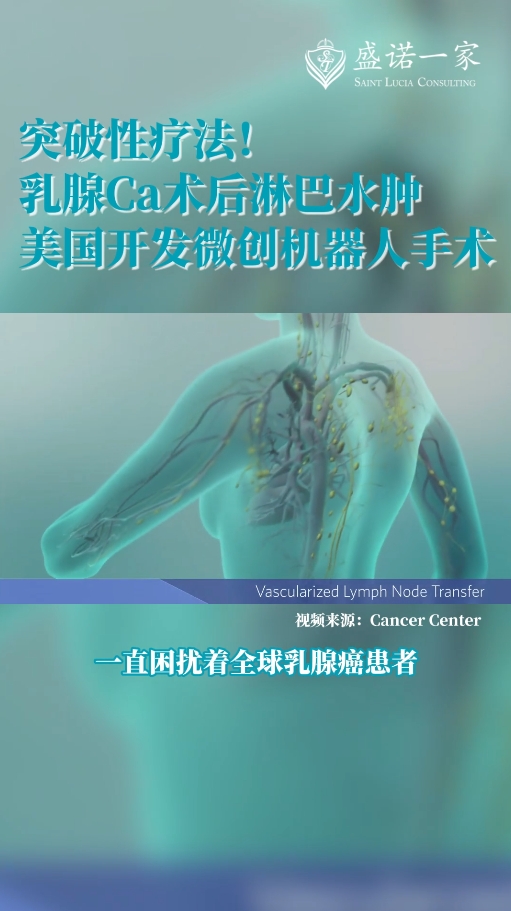 美国克利夫兰诊所新技术：机器人辅助乳腺癌手术解决淋巴水肿问题