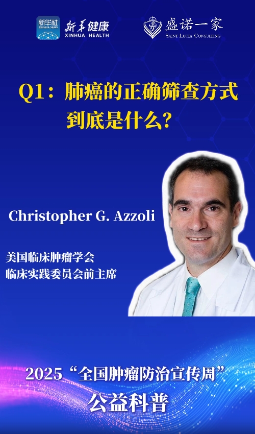 美国肺癌指南制定专家：肺癌筛查的正确方式是什么？
