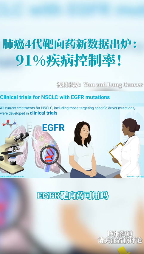 肺癌4代靶向药新数据出炉：BDTX-1535针对局部晚期患者疾病控制率达91%！
