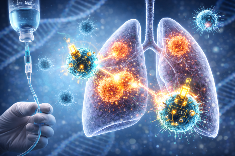 仅输注一次，肿瘤完全消失！CAR-T疗法治疗晚期肺癌取得突破性疗效，攻克实体瘤迈出关键一步