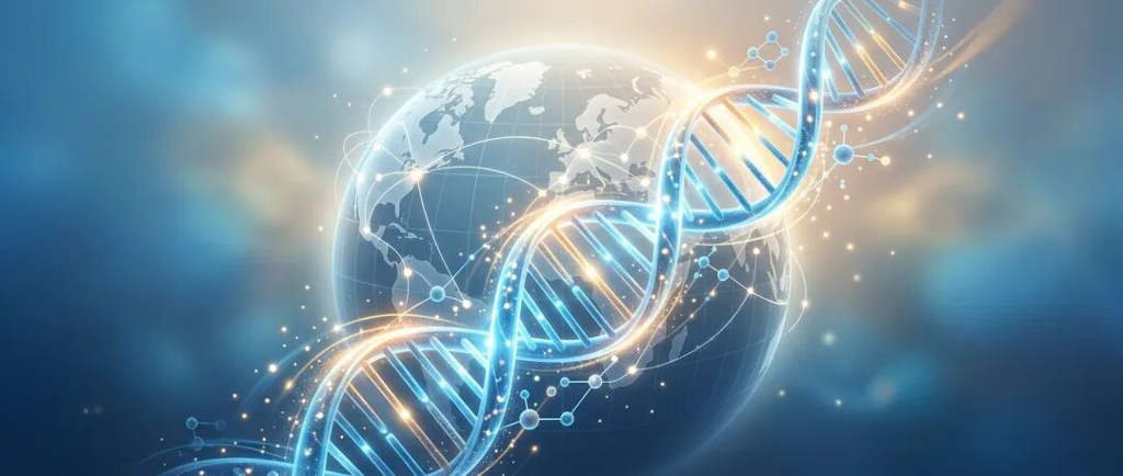 充满希望与国际化医疗意象的抽象概念封面图