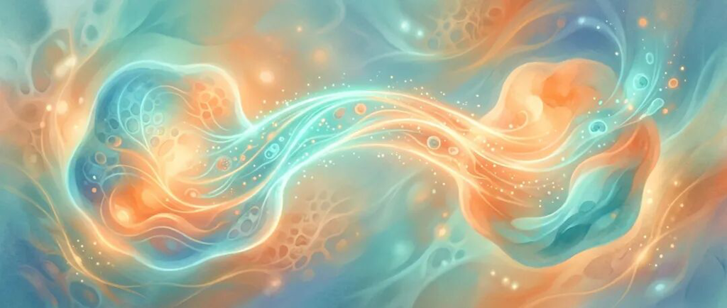 温暖的医学插画,象征通往希望的桥梁