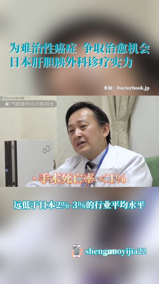 日本肝胆胰外科权威——顺天堂大学附属医院副院长斋浦明夫：六千例手术死亡率低于1%